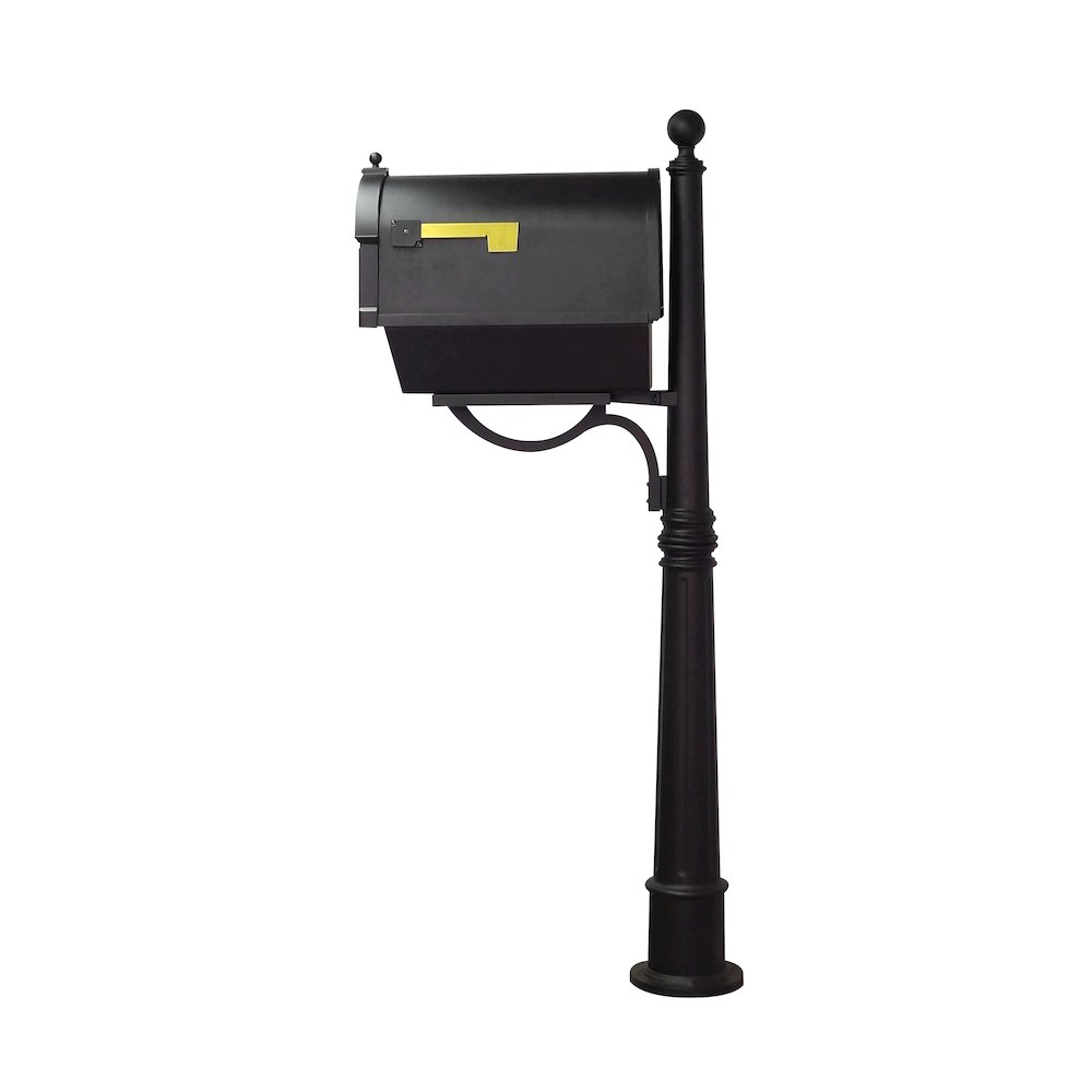 Curbside Mailbox with Front Address Numbers, Newspaper Tube. Picture 4