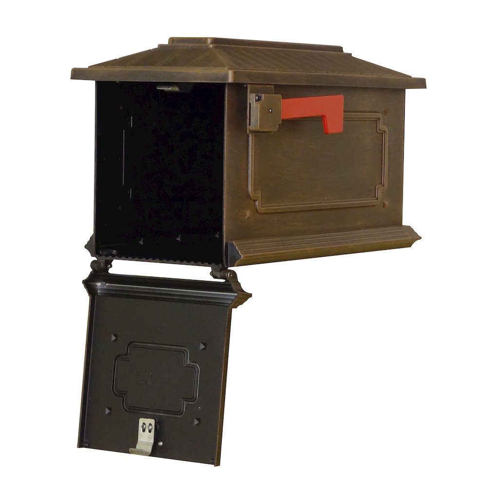 Savannah Curbside Mailbox with Monogram Mailbox Post. Picture 4
