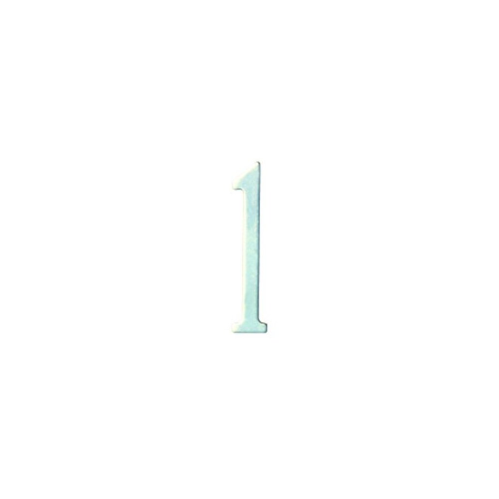 3 inch Stainless Steel Self Adhesive Address Number.  Number: 1. Picture 1