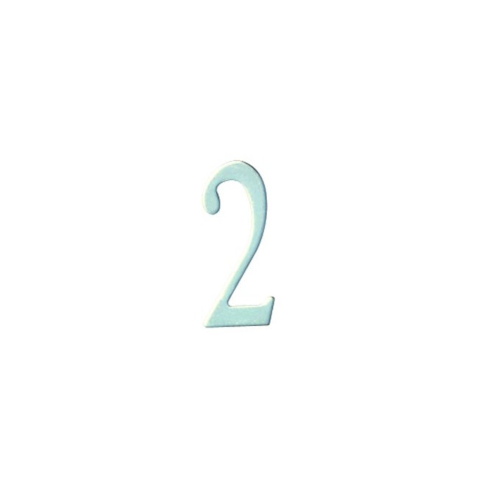 3 inch Stainless Steel Self Adhesive Address Number.  Number: 2. Picture 1