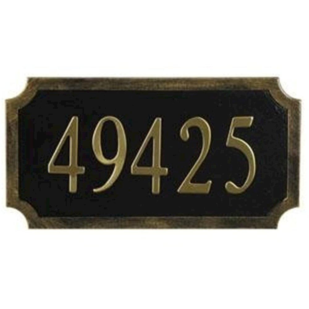 MP-453 Art Nuevo Top Mount Address Plaque. Picture 1