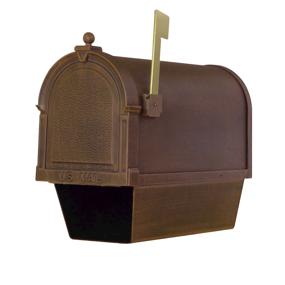 Curbside Mailbox with Newspaper Tube, Locking Insert and Richland Mailbox Post. Picture 9