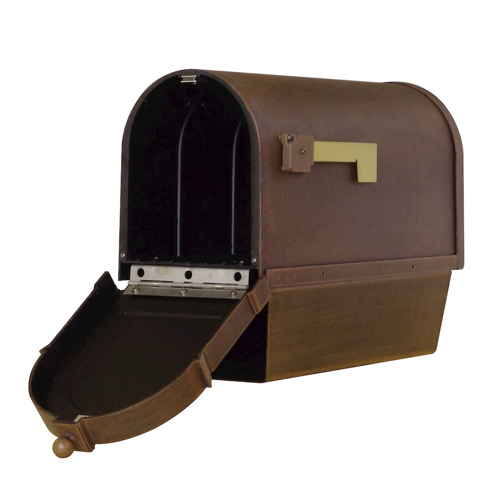 Curbside Mailbox with Newspaper Tube, Locking Insert and Richland Mailbox Post. Picture 10