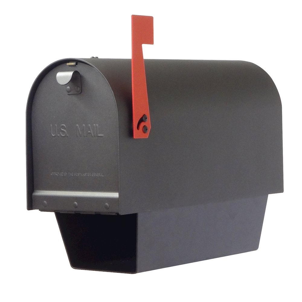 Titan Aluminum Curbside Mailbox with Newspaper Tube and  Springfield Mailbox. Picture 6