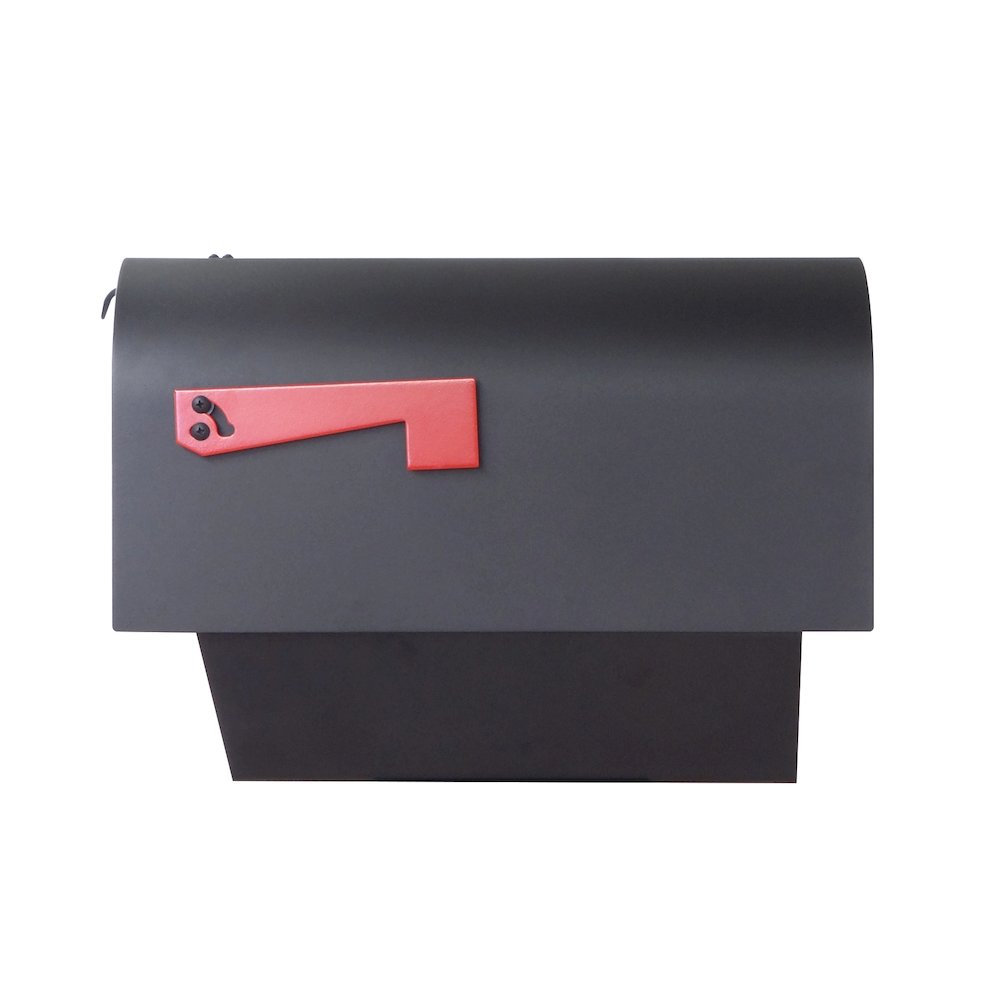 Titan Aluminum Curbside Mailbox with Newspaper Tube and  Springfield Mailbox. Picture 8