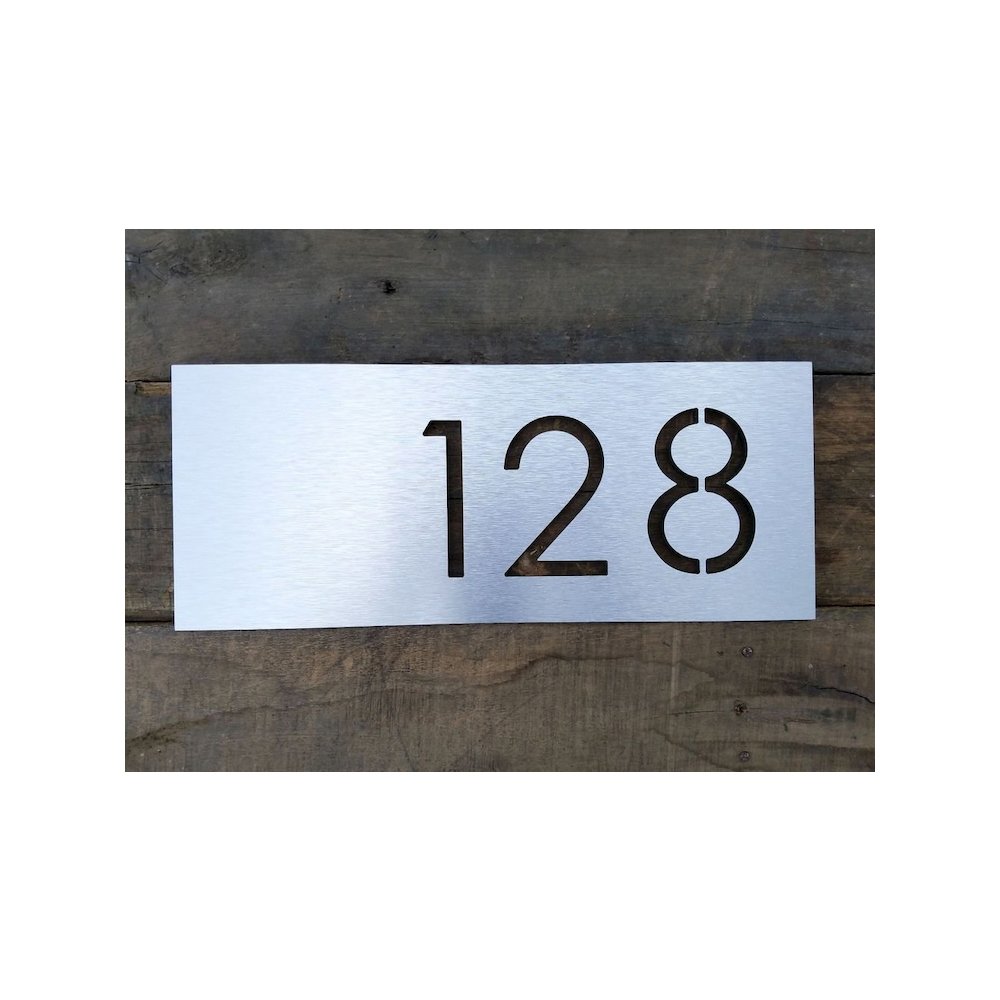 MP-453 Art Nuevo Top Mount Address Plaque. Picture 1