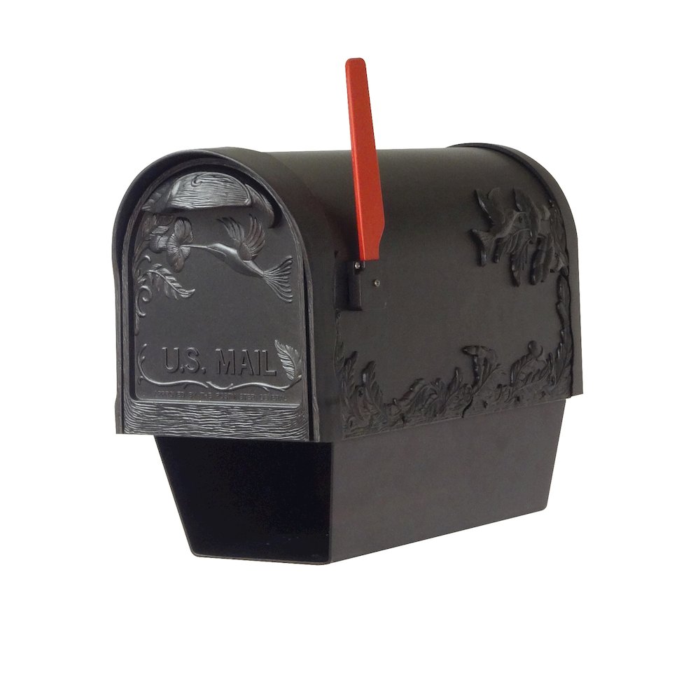Hummingbird Curbside Mailbox with Newspaper Tube. Picture 6