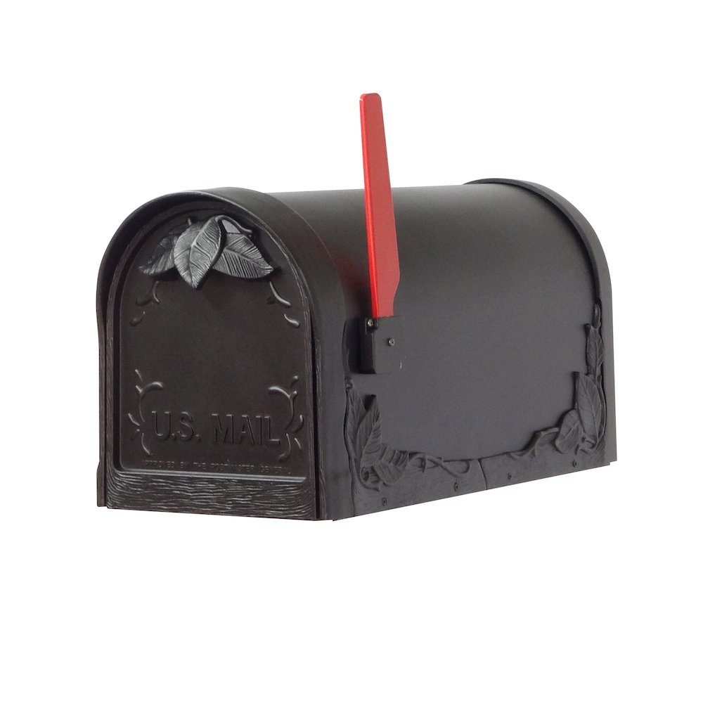 Floral Curbside Mailbox with Locking Insert and Ashland Mailbox Post. Picture 6