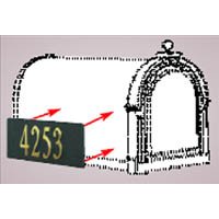 MP-454 Side Mounting Address Plaques. Picture 2