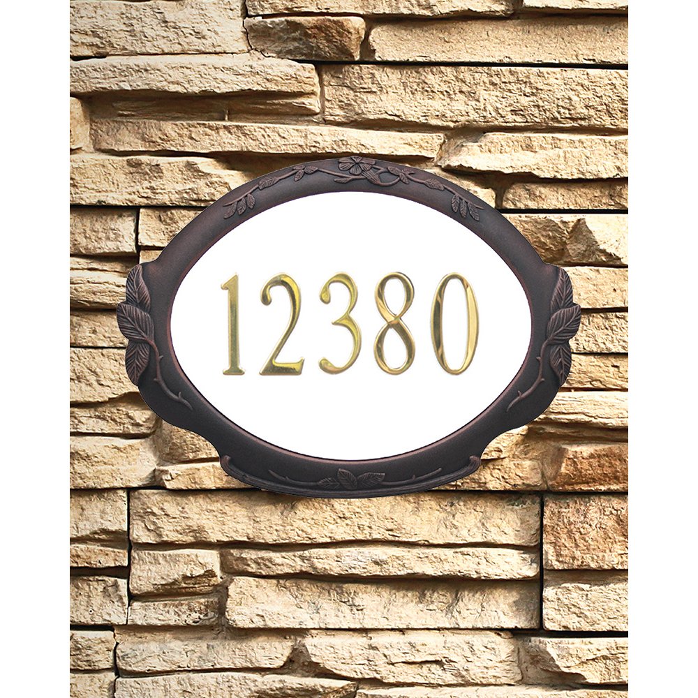 Floral Address Plaque. Picture 1