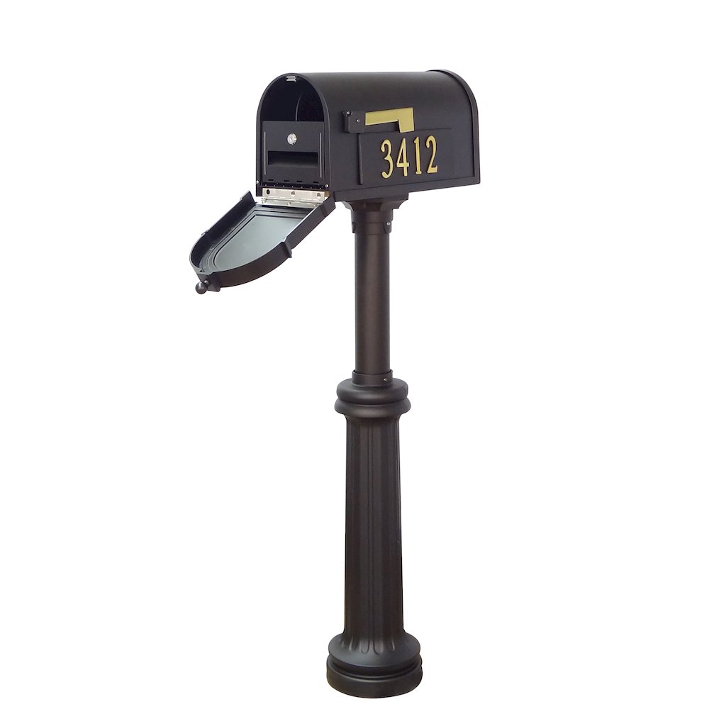 Curbside Mailbox with Front and Side Address Numbers. Picture 1