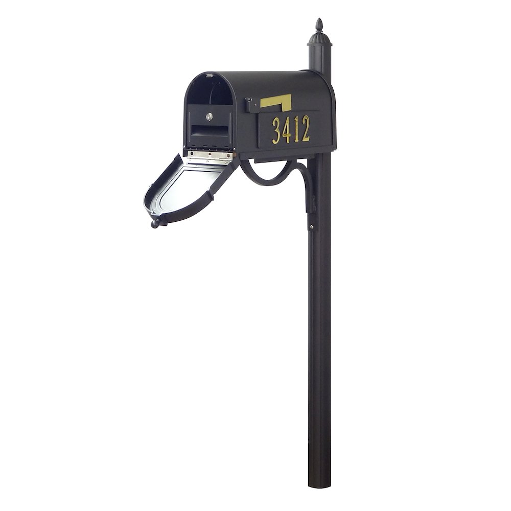 Berkshire Curbside Mailbox with Locking Insert and Richland Mailbox Post. Picture 1