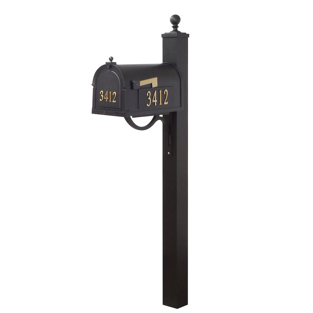 Curbside Mailbox with Front and Side Address Numbers and Springfield Mailbox. Picture 1