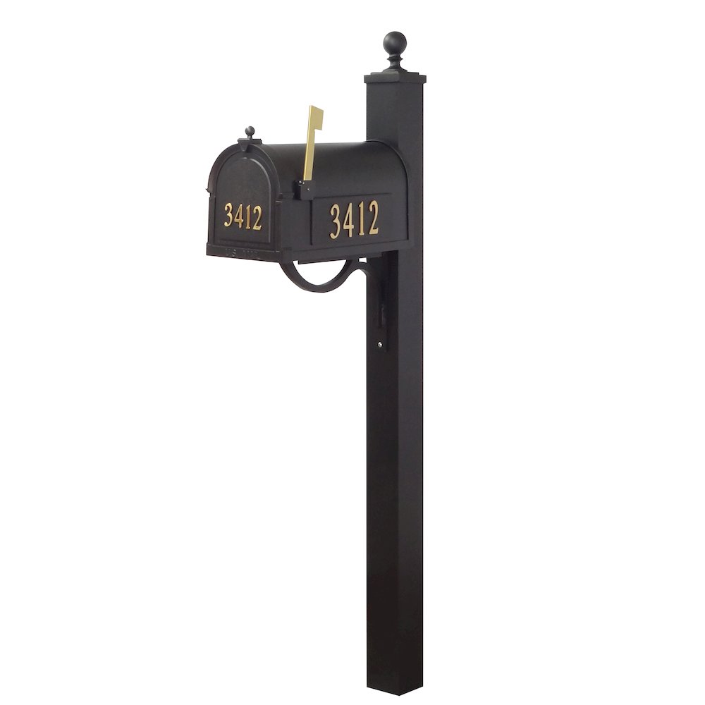 Curbside Mailbox with Front and Side Address Numbers and Springfield Mailbox. Picture 2