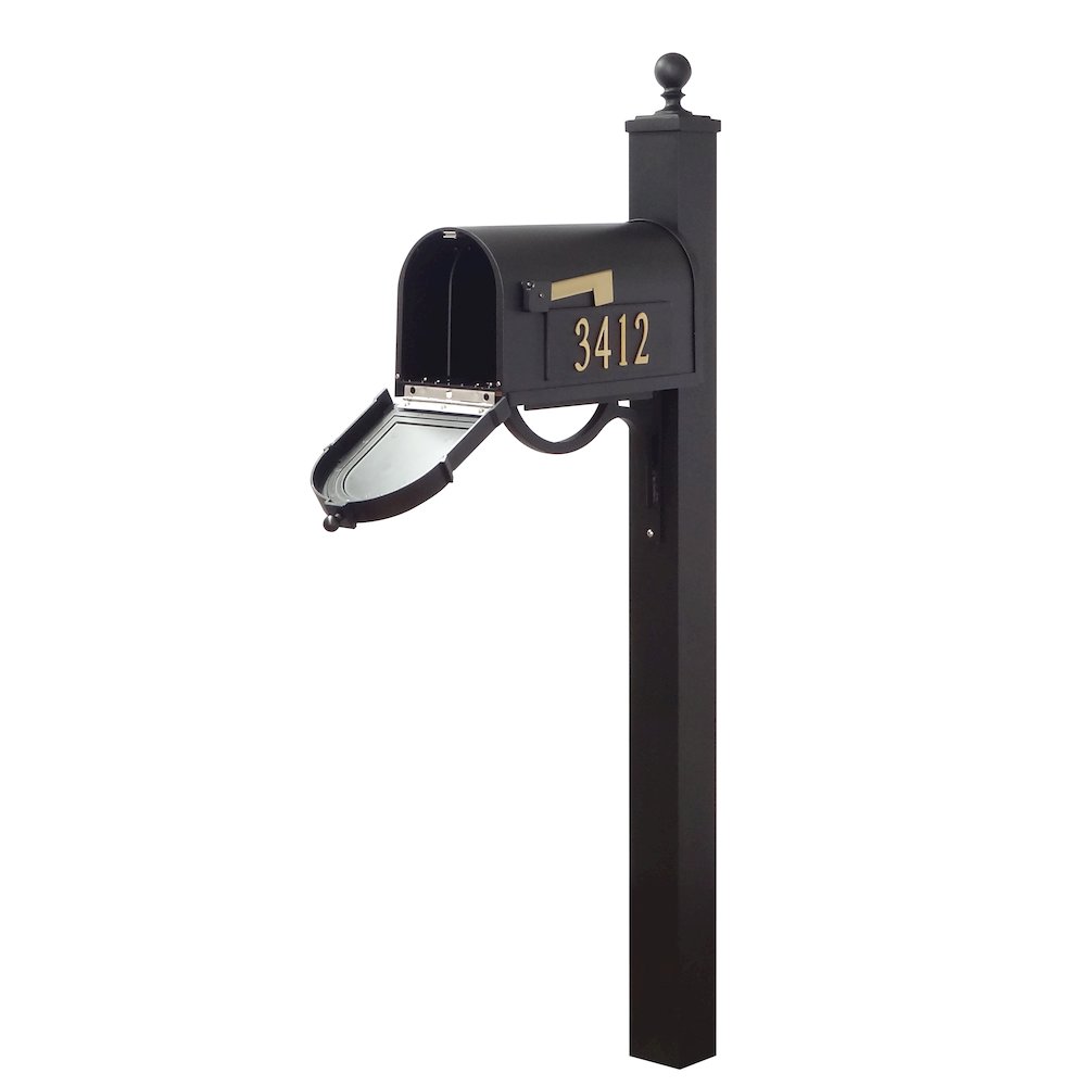 Curbside Mailbox with Front and Side Address Numbers and Springfield Mailbox. Picture 3