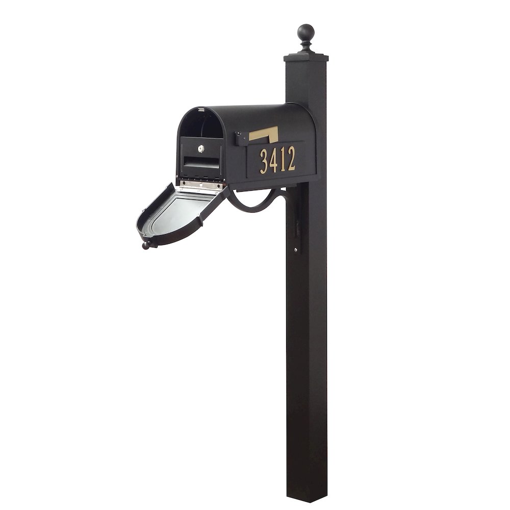 Curbside Mailbox with Front and Side Address Numbers. Picture 1