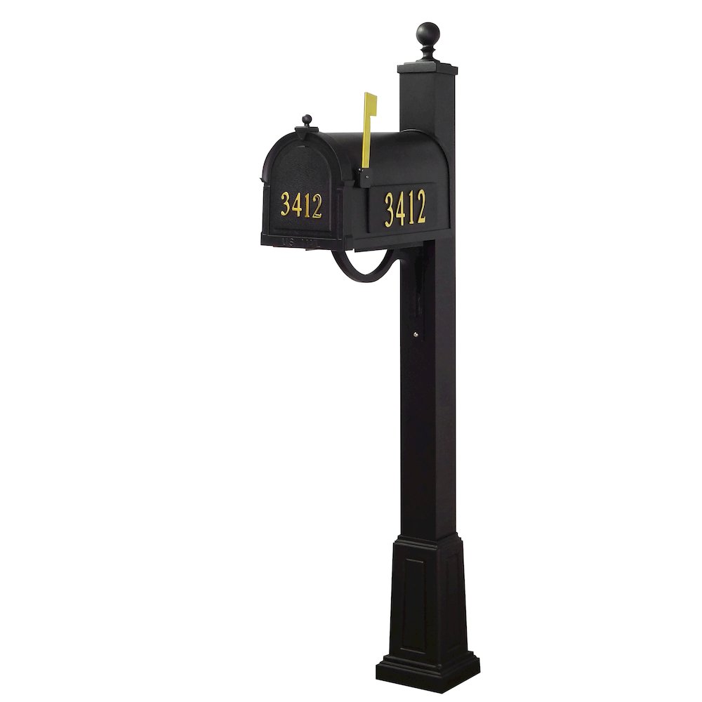 Curbside Mailbox with Front and Side Numbers, and Springfield Mailbox with Base. Picture 2
