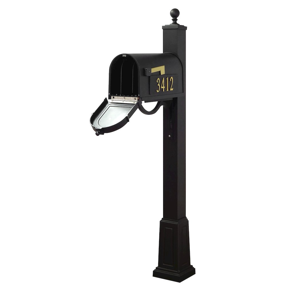 Curbside Mailbox with Front and Side Numbers, and Springfield Mailbox with Base. Picture 3
