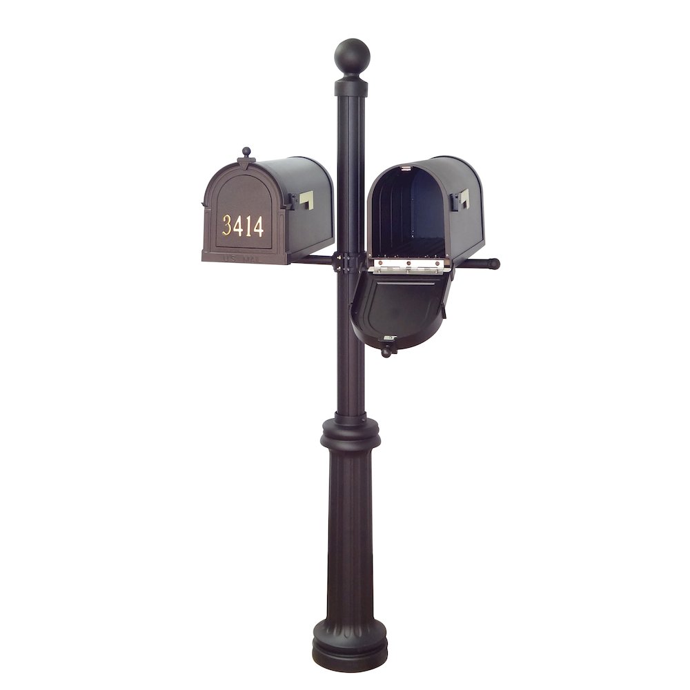 Curbside Mailboxes with Front Address Numbers and Fresno Double Mount Mailbox. Picture 3