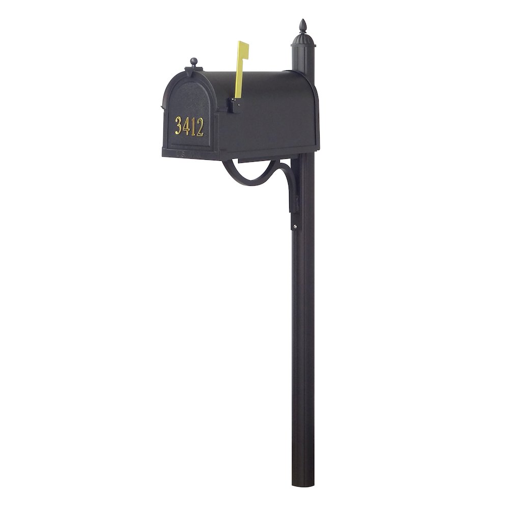 Berkshire Curbside Mailbox with Front Address Numbers and Richland Mailbox Post. Picture 2