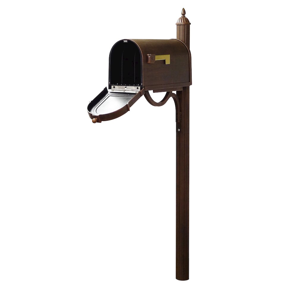 Berkshire Curbside Mailbox with Front Address Numbers and Richland Mailbox Post. Picture 3