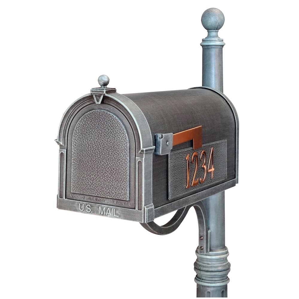 Berkshire Curbside Mailbox with Side Numbers. Picture 1