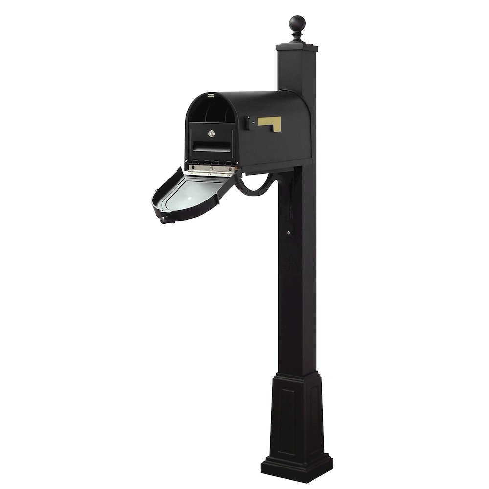 Curbside Mailbox with Locking Insert and Springfield Mailbox Post with Base. Picture 1