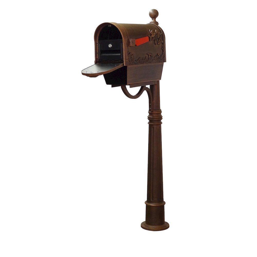 Hummingbird Curbside Mailbox with Newspaper Tube. Picture 1