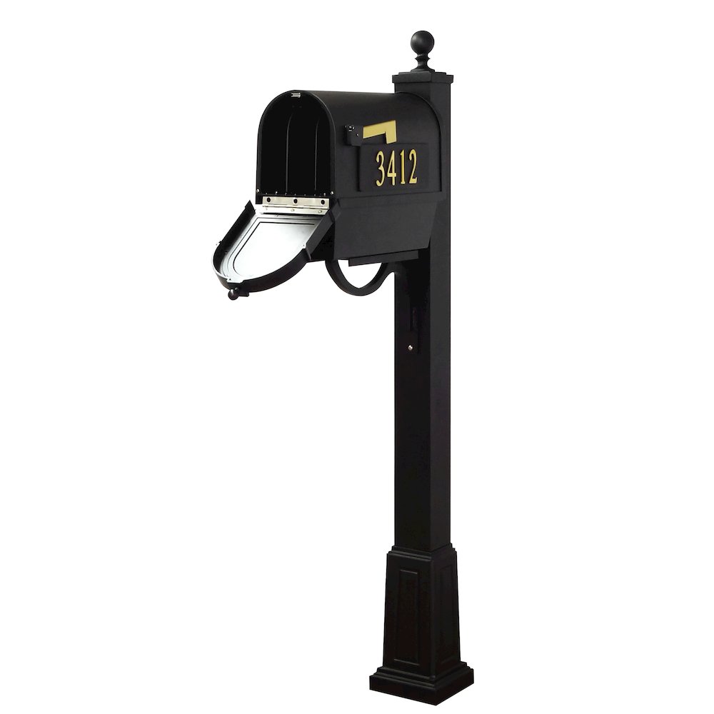 Curbside Mailbox with Front and Side Numbers with Base. Picture 3