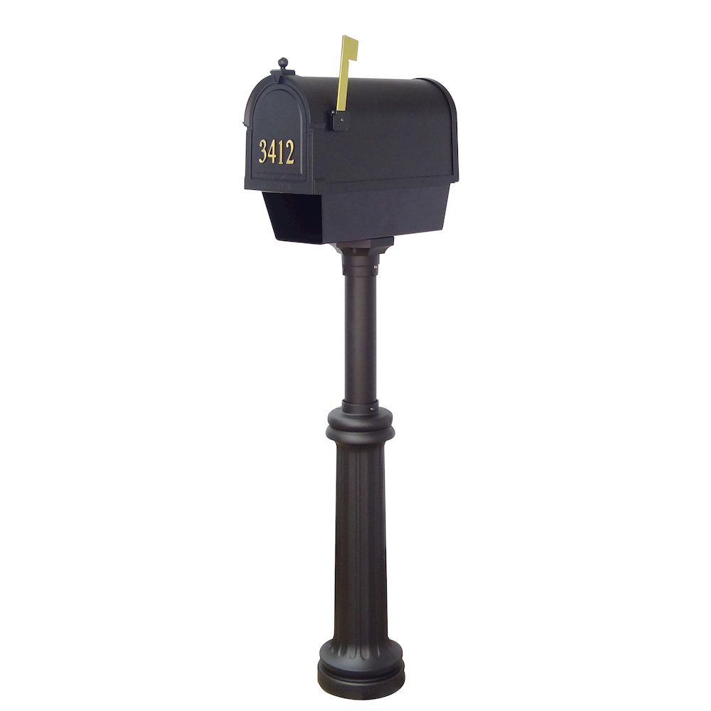 Curbside Mailbox with Newspaper Tube, Front Address Numbers and Bradford Mailbox. Picture 2