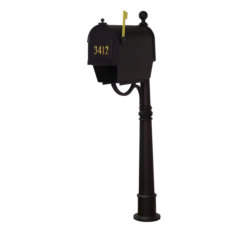 Curbside Mailbox with Front Address Numbers, Newspaper Tube and Ashland Mailbox. Picture 2
