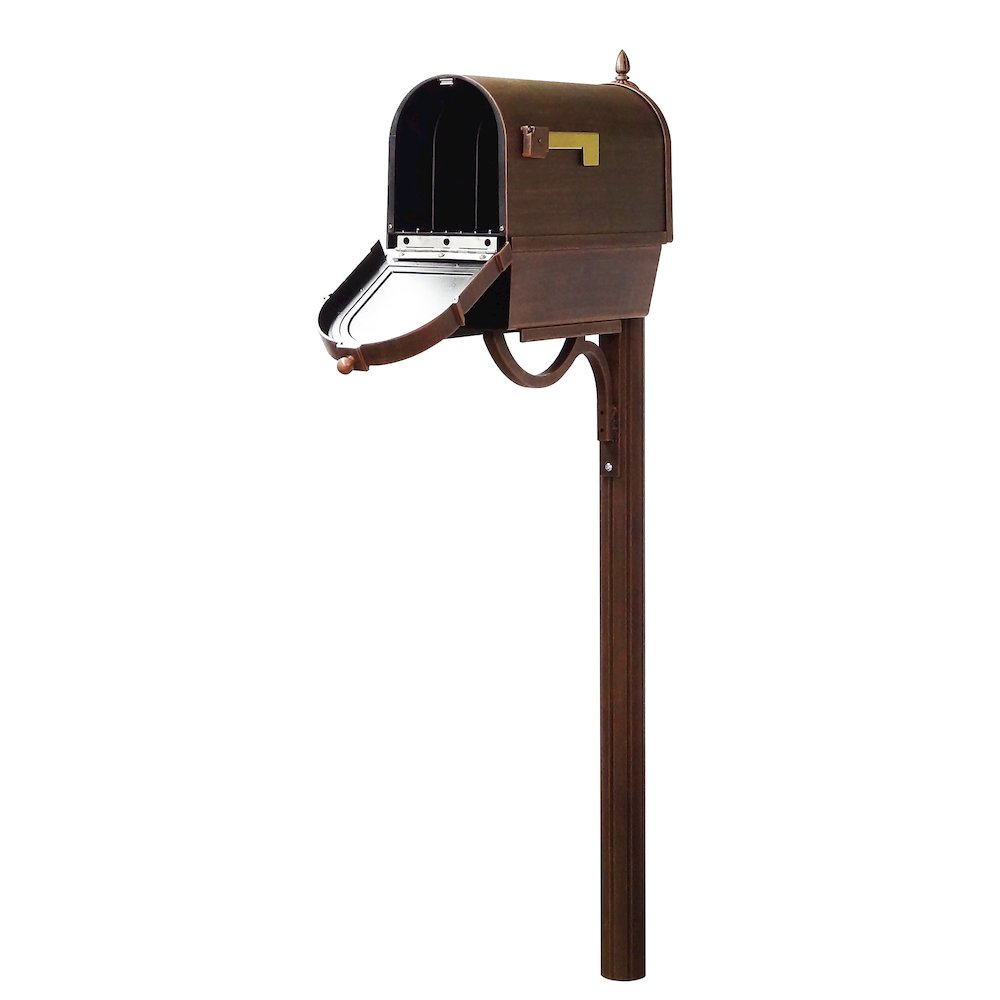 Curbside Mailbox with Newspaper Tube, Front Address Numbers and Richland Mailbox. Picture 3