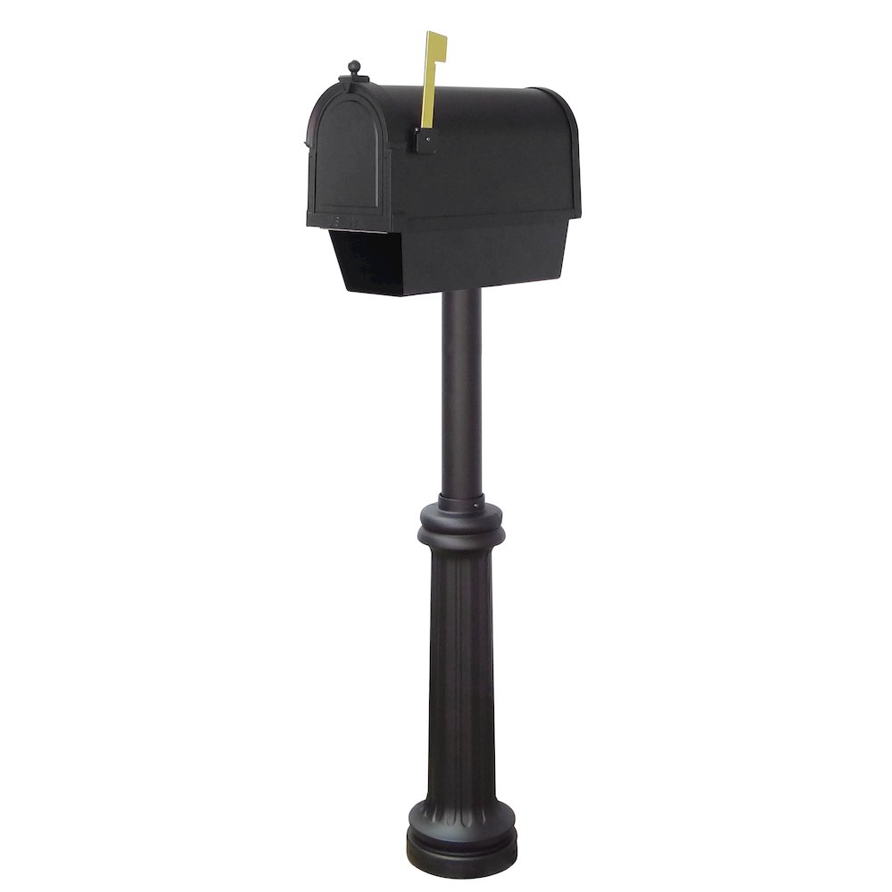 Curbside Mailbox with Newspaper Tube, Locking Insert and Bradford Mailbox Post. Picture 3