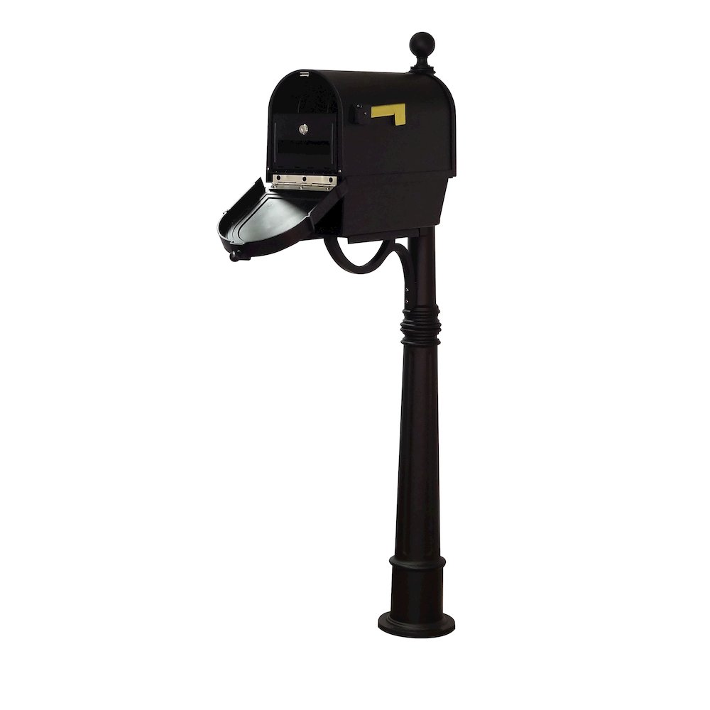 Curbside Mailbox with Newspaper Tube, Locking Insert and Ashland Mailbox Post. Picture 1
