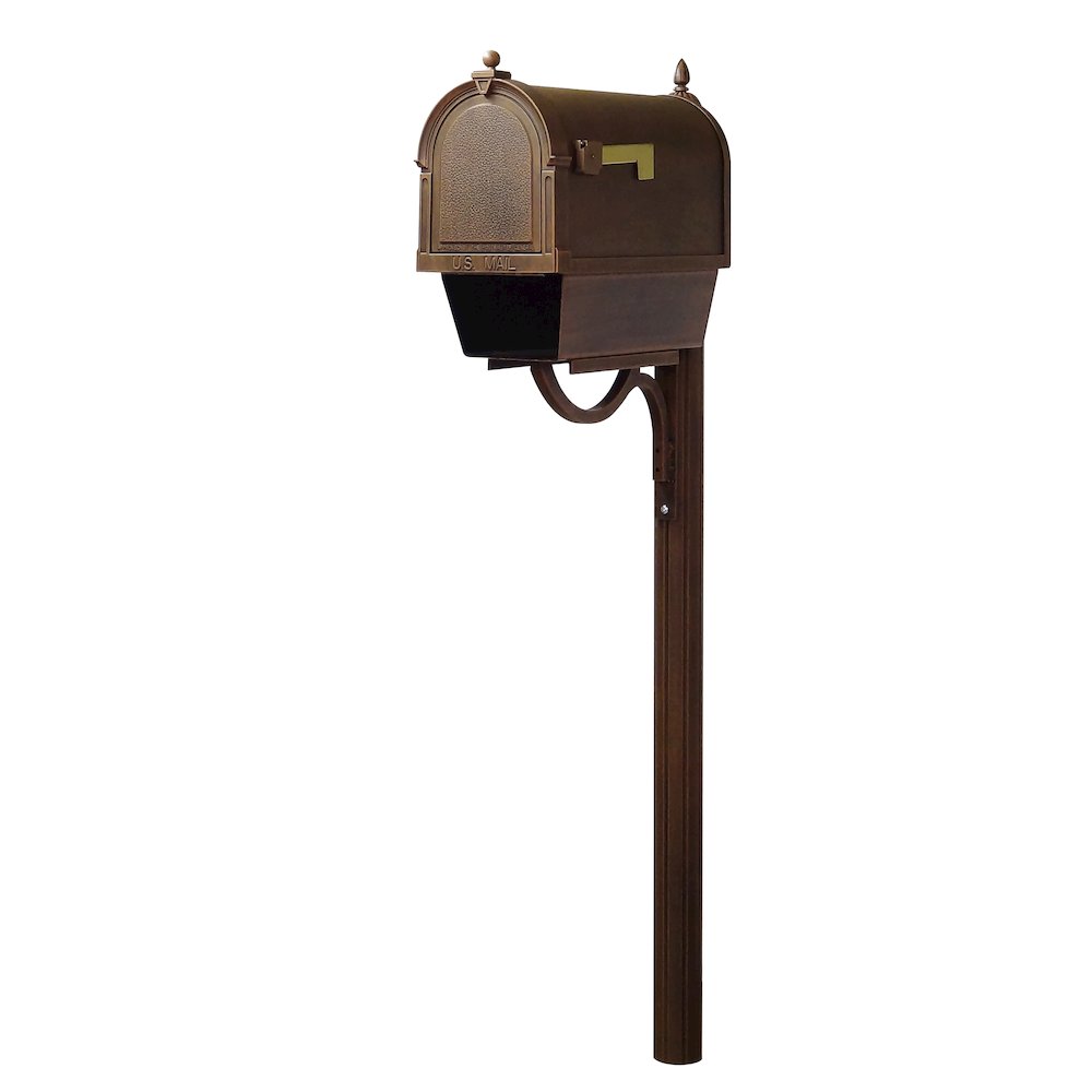 Curbside Mailbox with Newspaper Tube, Locking Insert and Richland Mailbox Post. Picture 2