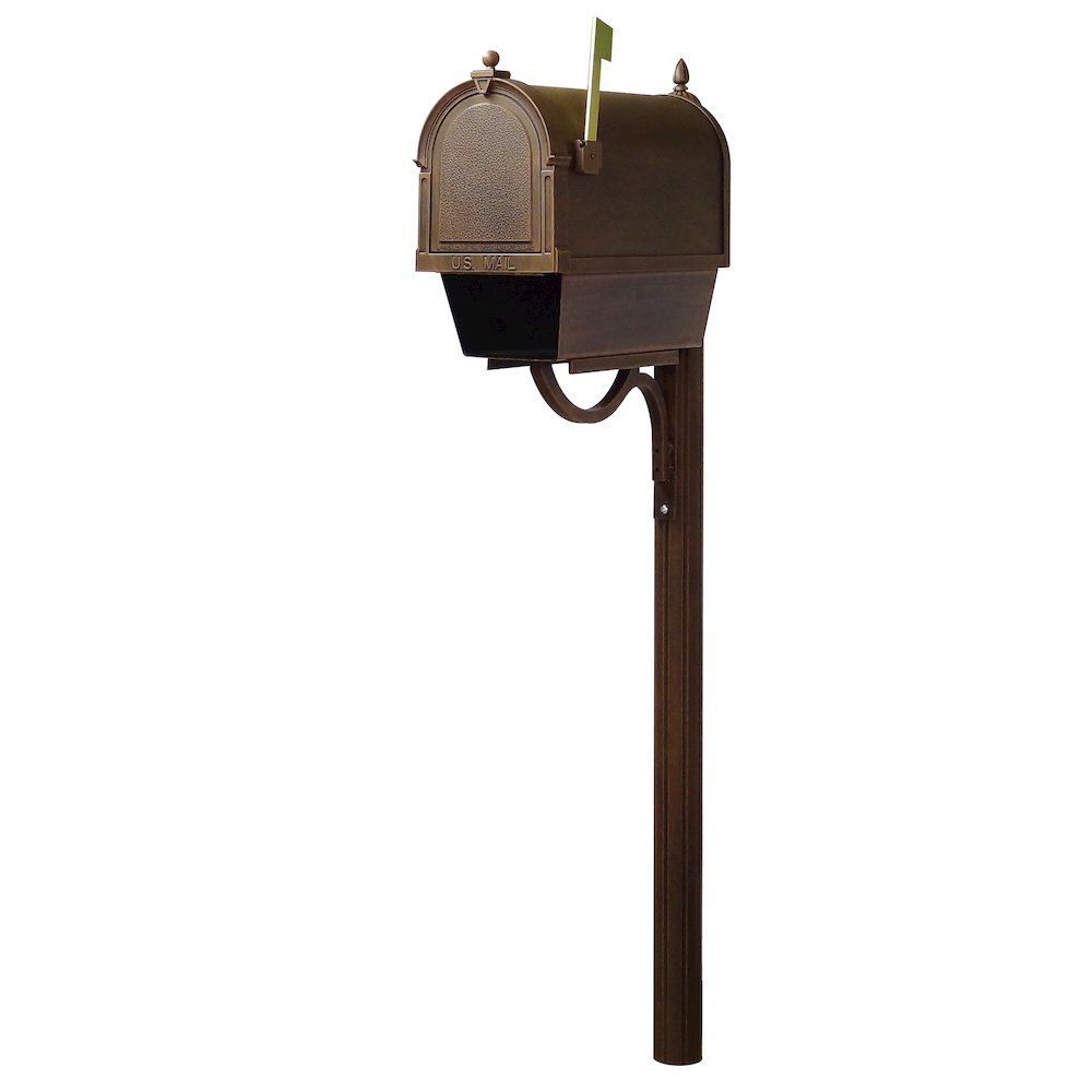 Curbside Mailbox with Newspaper Tube, Locking Insert and Richland Mailbox Post. Picture 3