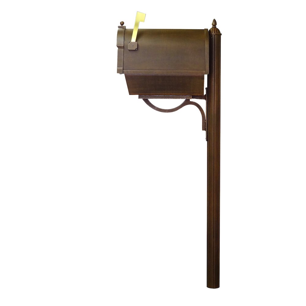 Curbside Mailbox with Newspaper Tube, Locking Insert and Richland Mailbox Post. Picture 5