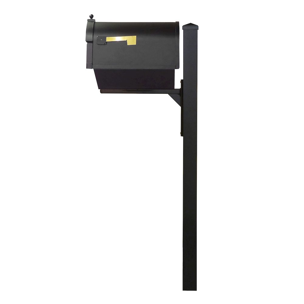 Curbside Mailbox with Newspaper Tube, Locking Insert and Wellington Mailbox Post. Picture 4