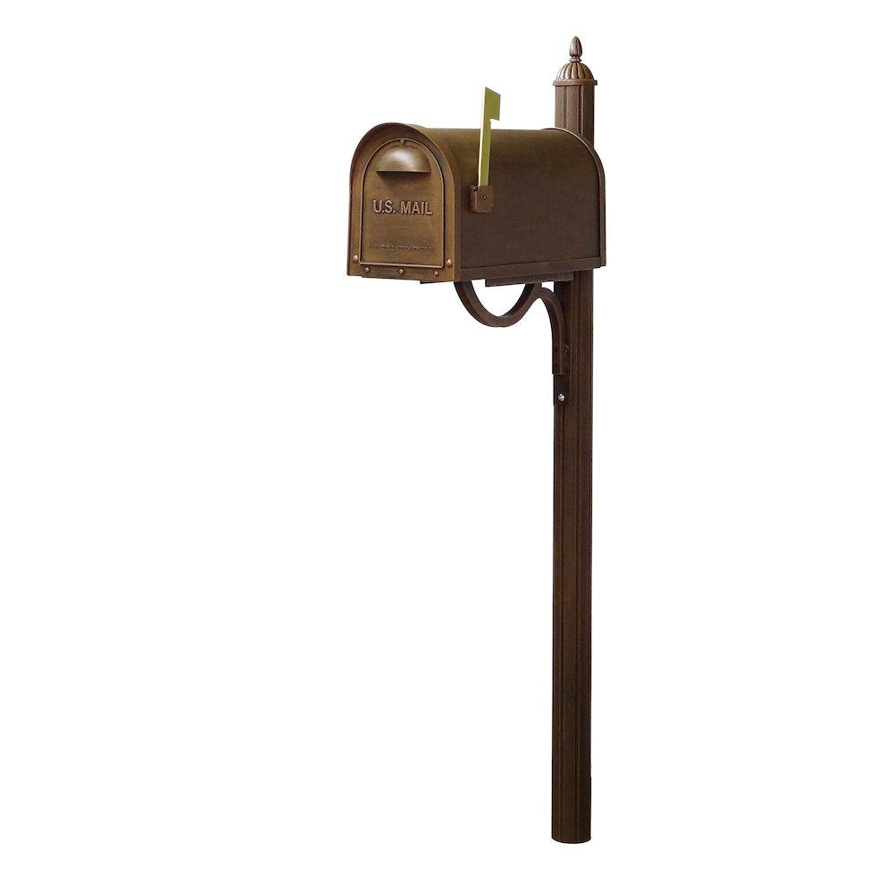 Classic Curbside Mailbox with Locking Insert and Richland Mailbox Post. Picture 3