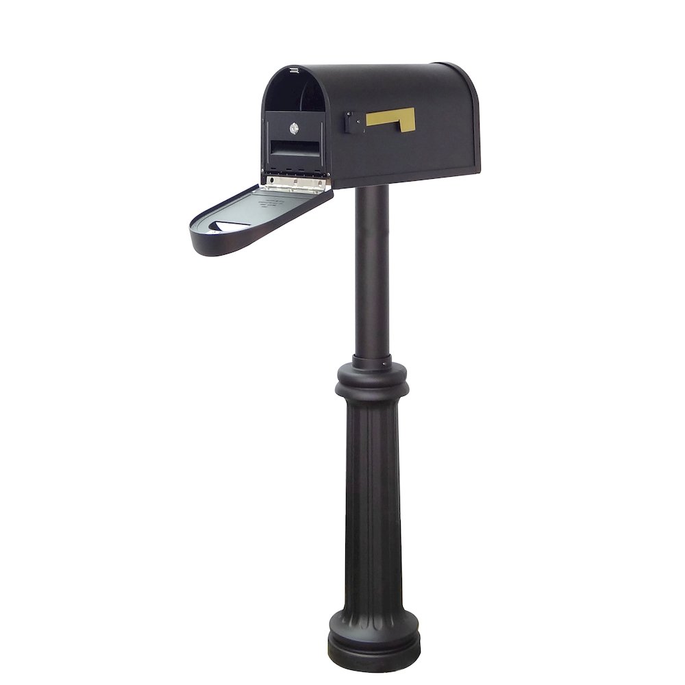 Classic Curbside Mailbox with Locking Insert and Bradford Mailbox Post. Picture 1
