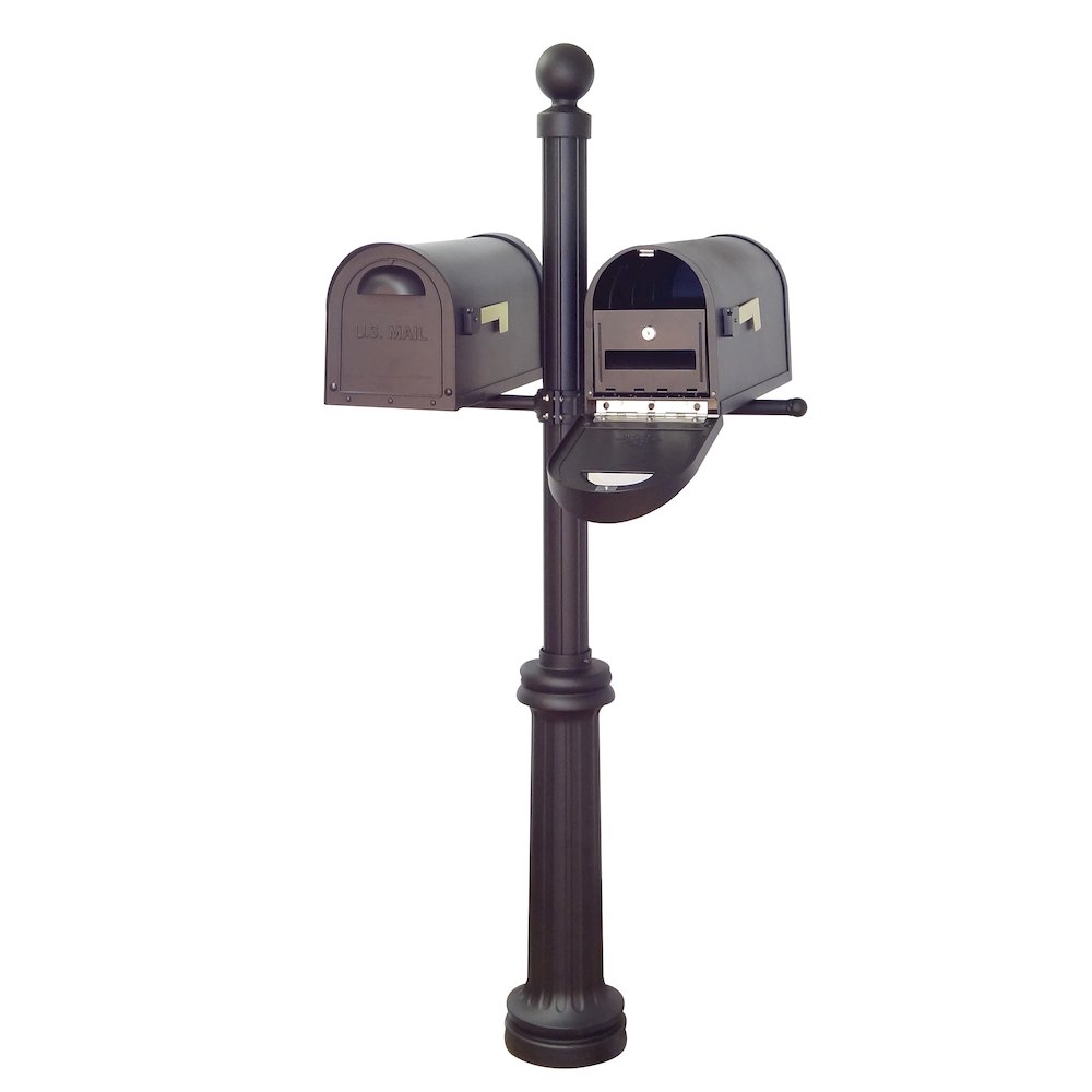 Classic Curbside Mailboxes with Locking Inserts and Fresno Double Mount Mailbox. Picture 1