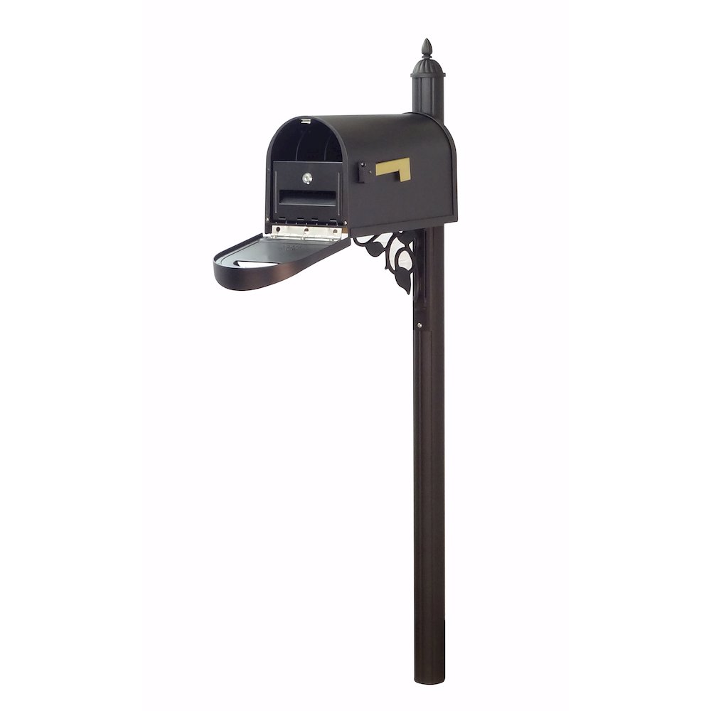 Classic Curbside Mailbox with Locking Insert and Albion Mailbox Post. Picture 1