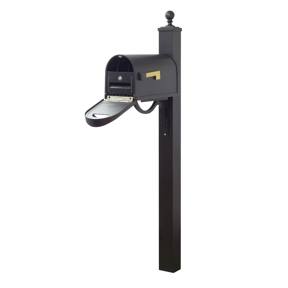 Classic Curbside Mailbox with Locking Insert and Springfield Mailbox Post. Picture 1