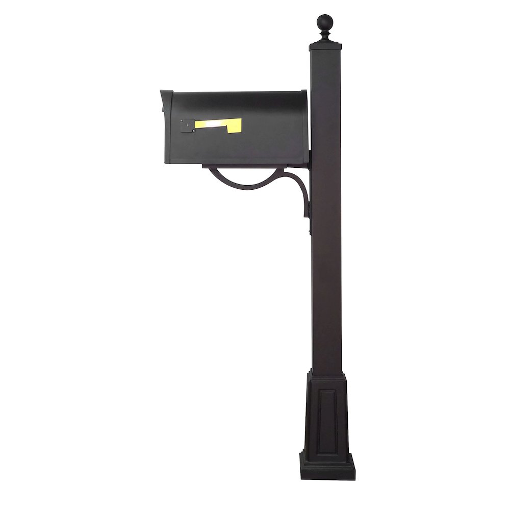Classic Curbside Mailbox and Springfield Mailbox Post with Base. Picture 4