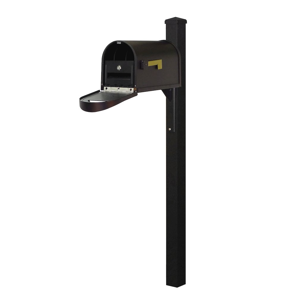 Curbside Mailbox wtih Locking Insert and Wellington Direct Burial Mailbox Smooth. Picture 1