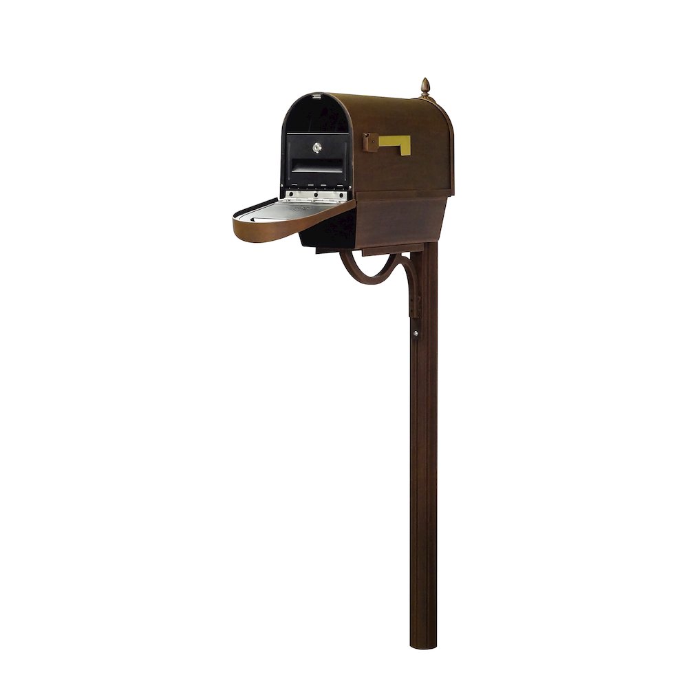 Classic Curbside Mailbox with Newspaper Tube. Picture 1