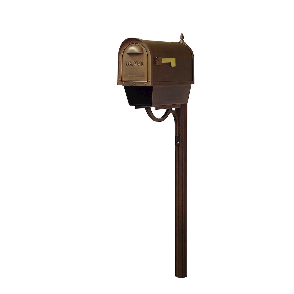 Classic Curbside Mailbox with Newspaper Tube. Picture 2