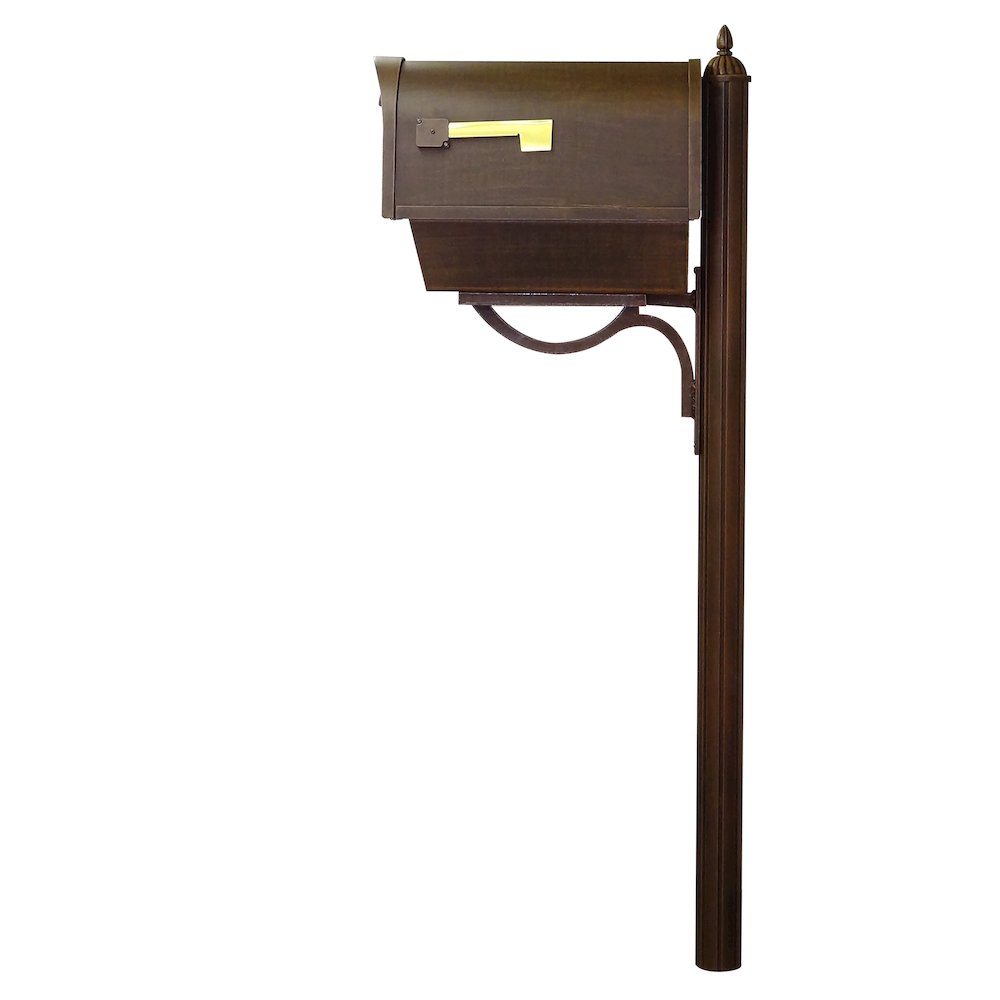Classic Curbside Mailbox with Newspaper Tube. Picture 4