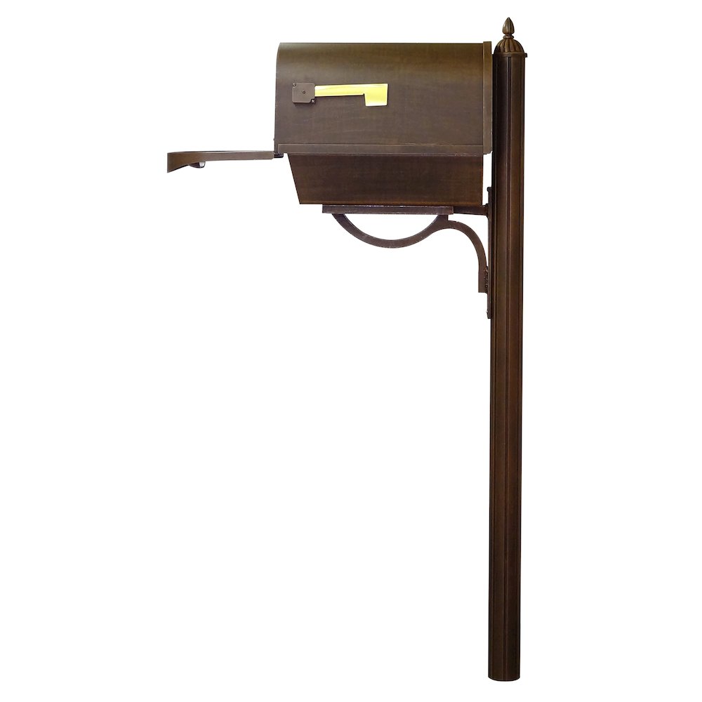 Classic Curbside Mailbox with Newspaper Tube. Picture 6