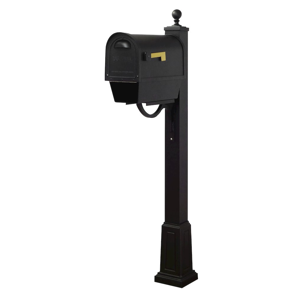 Classic Curbside Mailbox with Newspaper Tube and Springfield Mailbox with Base. Picture 1